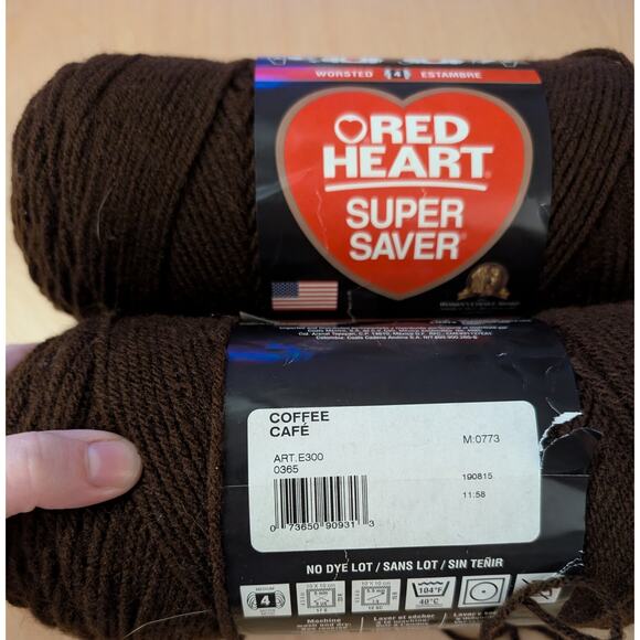 🦃Lot of Red Heart Coffee Yarn - Picture 2 of 4